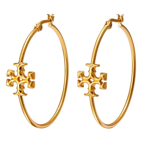 Tory Burch Jewelry - TORY BURCH • Gold Kira Hoop Earrings